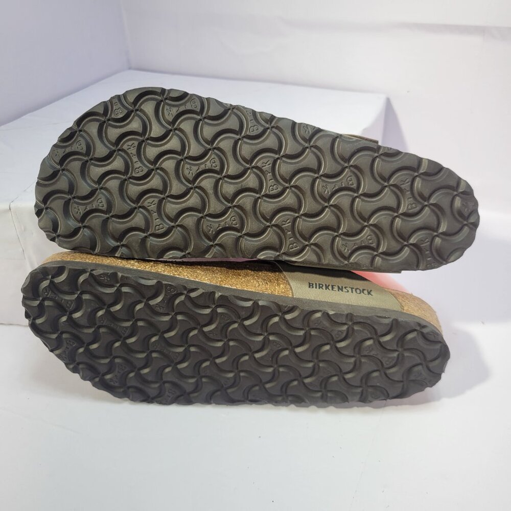 Birkenstock Gizeh Size 39 L8 M6 R Brown Biko Flor Slide Thong Sandals - Picture 8 of 11